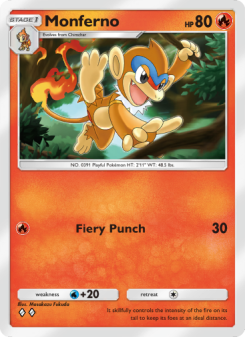 Monferno - pokemon TCG Card