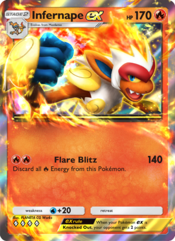 Infernape ex - Pokémon TCG Card