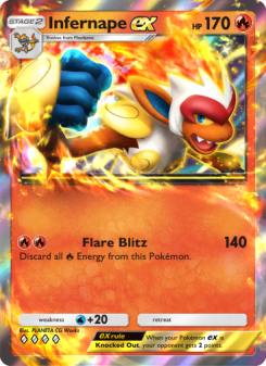 Infernape ex - pokemon TCG Card