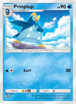 Prinplup - pokemon TCG Card