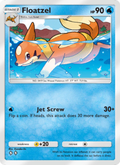 Floatzel - pokemon TCG Card