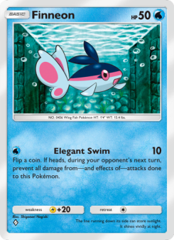 Finneon - pokemon TCG Card