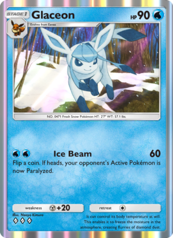Glaceon - Pokémon TCG Card