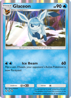 Glaceon - pokemon TCG Card