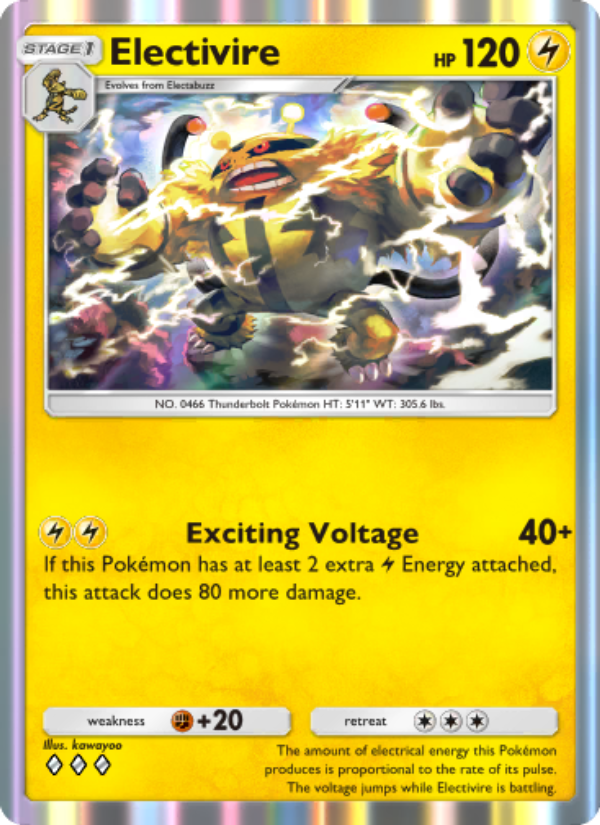 Electivire - Pokémon TCG Card