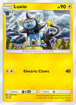 Luxio - pokemon TCG Card