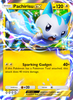Pachirisu ex - pokemon TCG Card