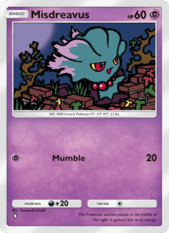 Misdreavus - pokemon TCG Card
