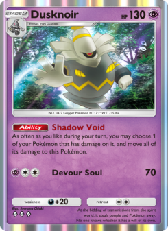 Dusknoir - pokemon TCG Card