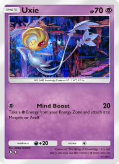Uxie - pokemon TCG Card