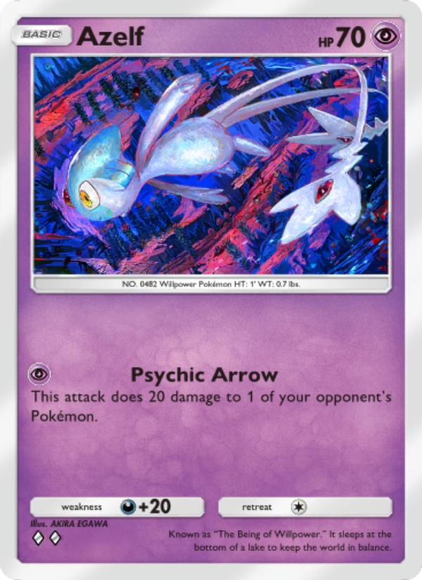 Azelf - Pokémon TCG Card