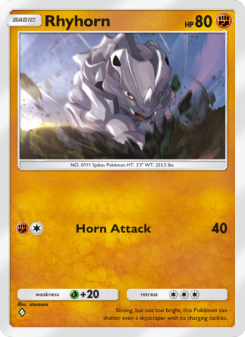 Rhyhorn - pokemon TCG Card