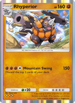 Rhyperior - pokemon TCG Card