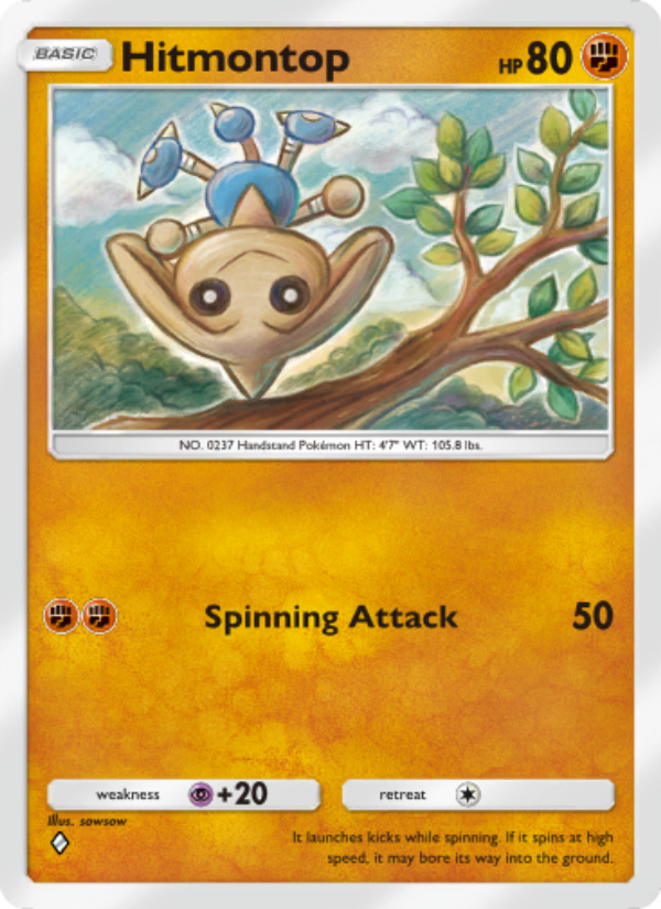 Hitmontop - Pokémon TCG Card