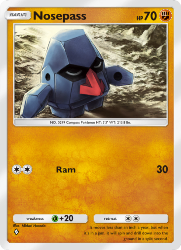 Nosepass - Pokémon TCG Card