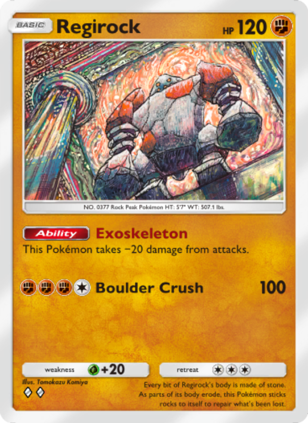 Regirock - Pokémon TCG Card