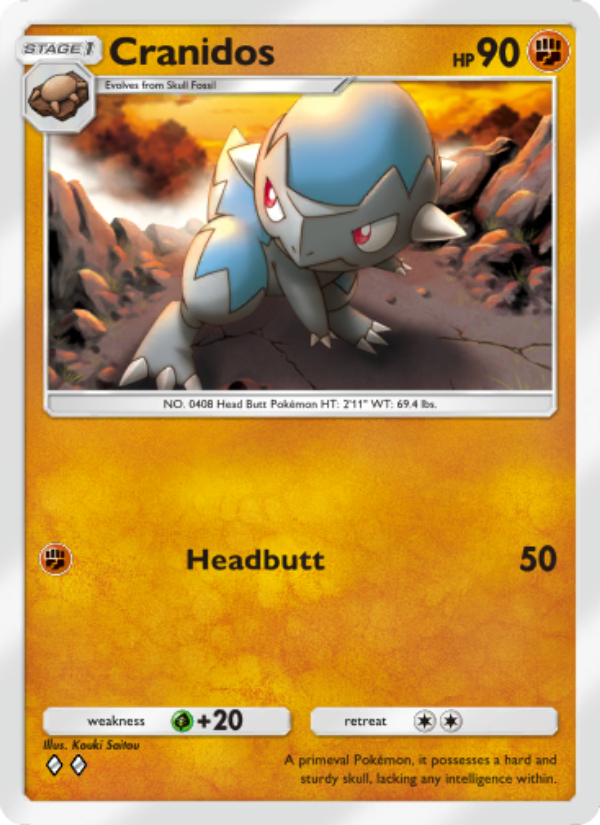 Cranidos - Pokémon TCG Card