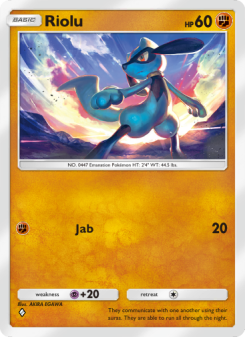 Riolu - pokemon TCG Card