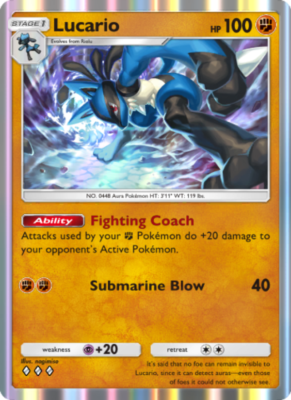 Lucario - Pokémon TCG Card