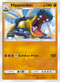 Hippowdon - pokemon TCG Card