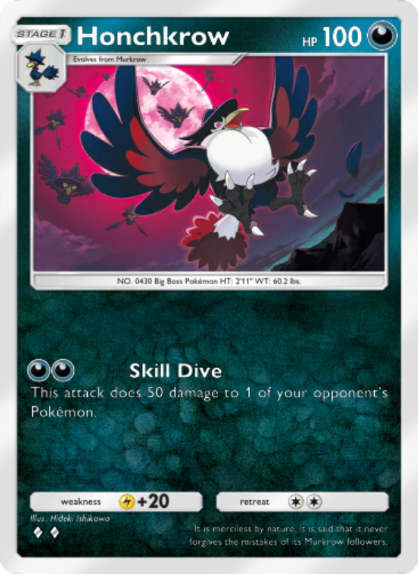 Honchkrow - Pokémon TCG Card