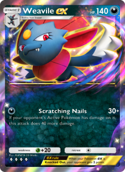 Weavile ex - pokemon TCG Card