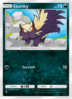 Stunky - pokemon TCG Card