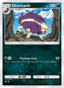 Skuntank - pokemon TCG Card