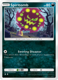 Spiritomb - pokemon TCG Card