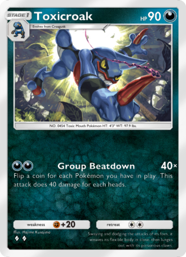 Toxicroak - Pokémon TCG Card