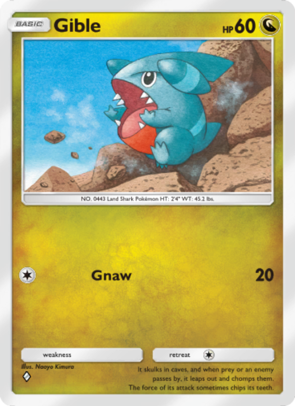 Gible - Pokémon TCG Card