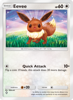 Eevee - pokemon TCG Card