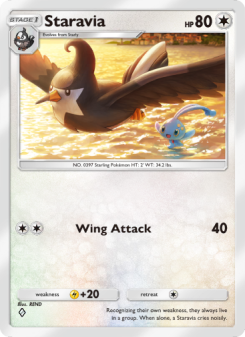 Staravia - pokemon TCG Card