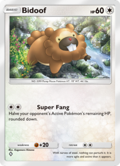 Bidoof - pokemon TCG Card