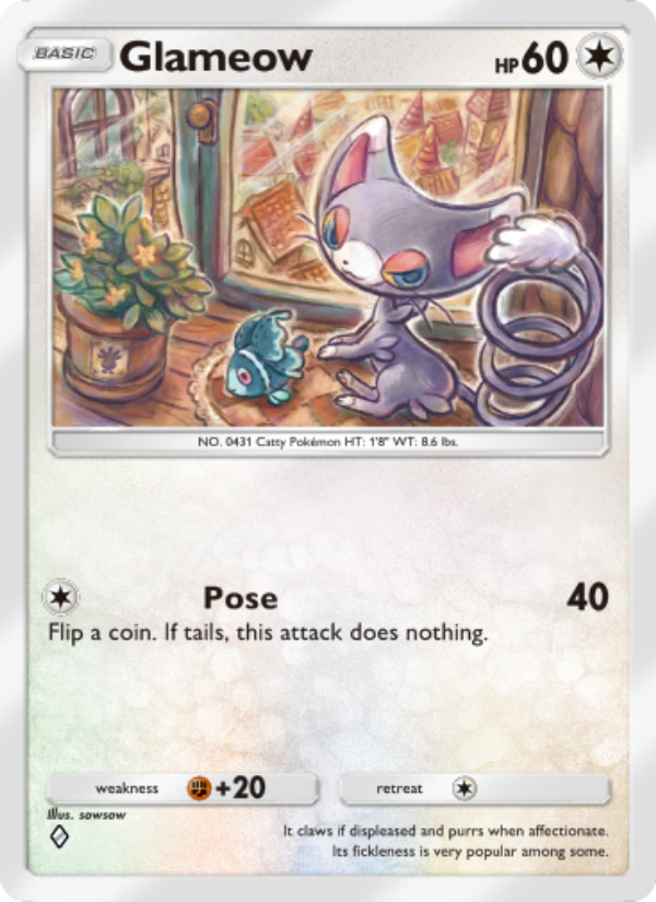 Glameow - Pokémon TCG Card