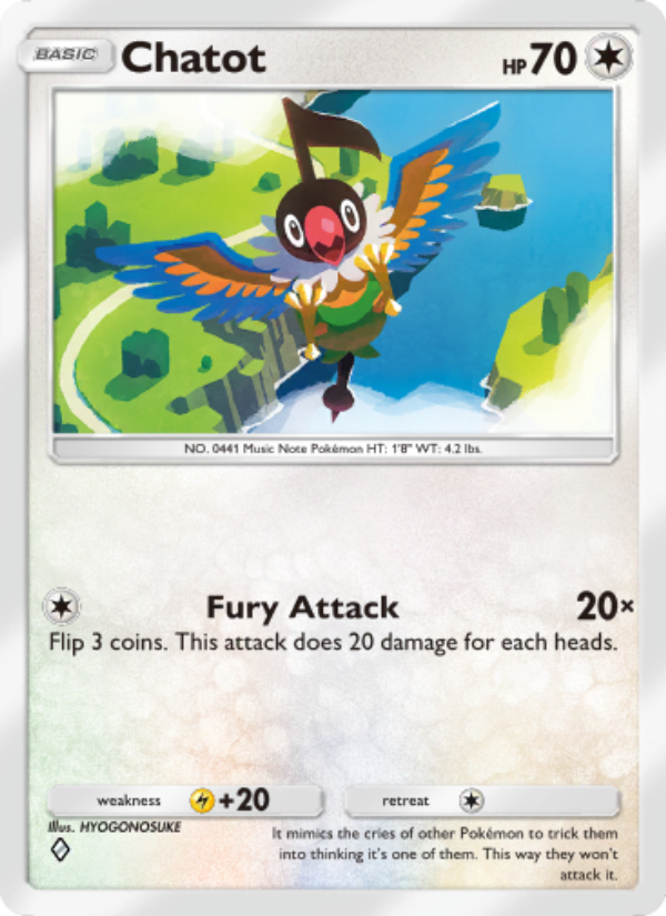 Chatot - Pokémon TCG Card