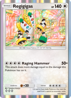 Regigigas - pokemon TCG Card