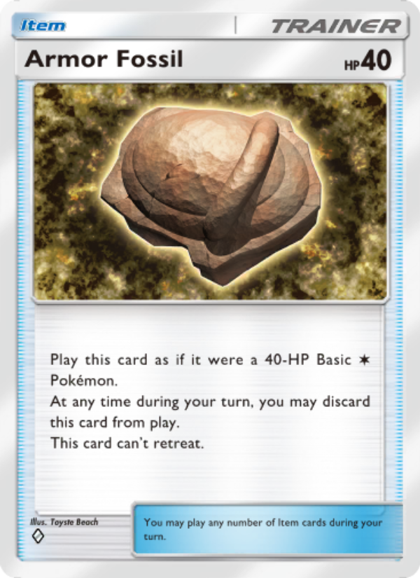 Armor Fossil - Pokémon TCG Card