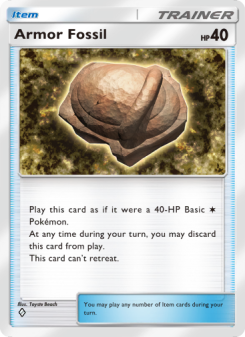 Armor Fossil - pokemon TCG Card