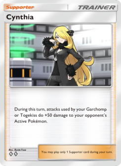 Cynthia - pokemon TCG Card