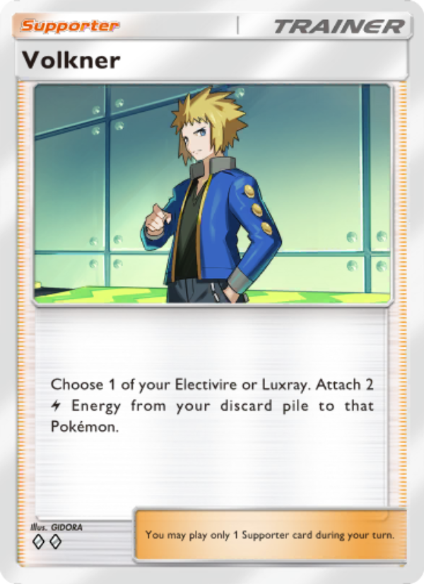 Volkner - Pokémon TCG Card