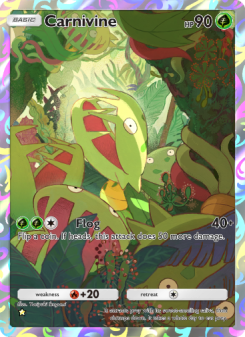 Carnivine - pokemon TCG Card