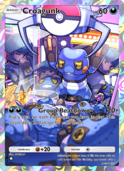 Croagunk - pokemon TCG Card