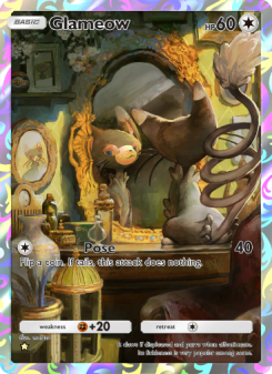 Glameow - pokemon TCG Card