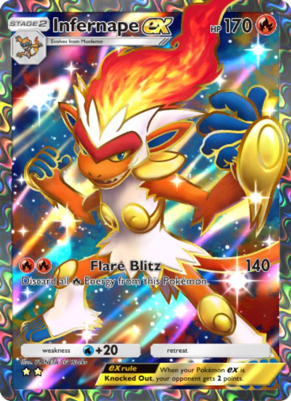 Infernape ex - Pokémon TCG Card