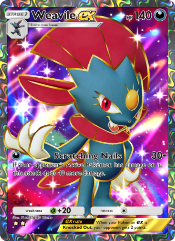 Weavile ex - Pokémon TCG Card