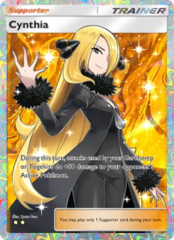 Cynthia - pokemon TCG Card