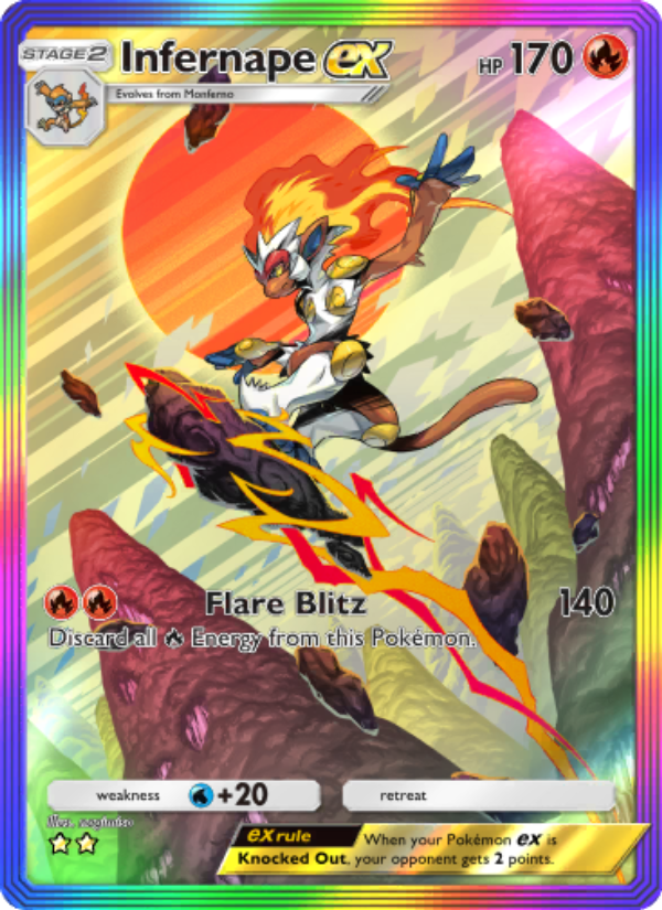 Infernape ex - Pokémon TCG Card
