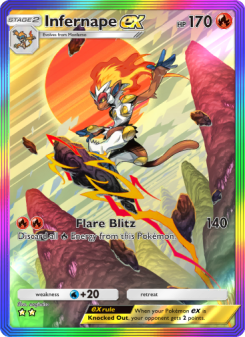 Infernape ex - pokemon TCG Card