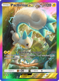 Pachirisu ex - pokemon TCG Card